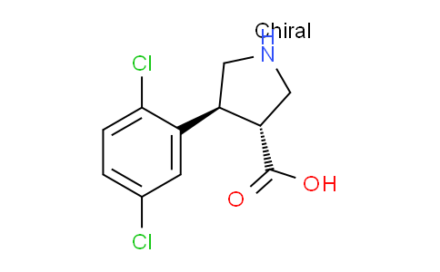 CAS No. 1392266-43-1, (3R,4S)-rel-4-(2,5-Dichlorophenyl)pyrrolidine-3-carboxylic acid