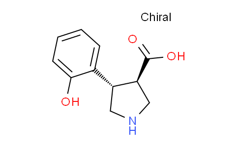 CAS No. 1392266-69-1, (3R,4S)-rel-4-(2-Hydroxyphenyl)pyrrolidine-3-carboxylic acid