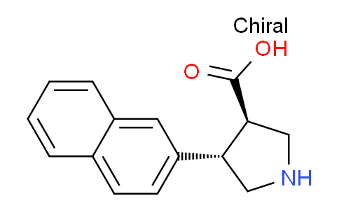 CAS No. 1330830-31-3, (3R,4S)-rel-4-(Naphthalen-2-yl)pyrrolidine-3-carboxylic acid