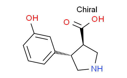 CAS No. 1392266-70-4, (3R,4S)-rel-4-(3-Hydroxyphenyl)pyrrolidine-3-carboxylic acid