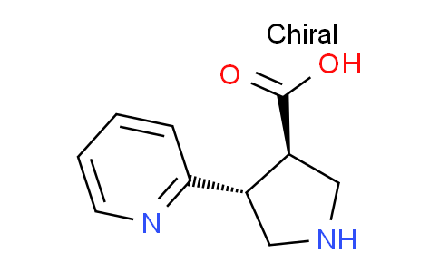 CAS No. 1330830-34-6, (3R,4R)-rel-4-(Pyridin-2-yl)pyrrolidine-3-carboxylic acid