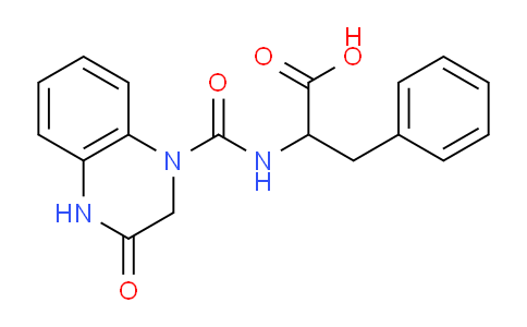 CAS No. 1009332-12-0, 2-(3-Oxo-1,2,3,4-tetrahydroquinoxaline-1-carboxamido)-3-phenylpropanoic acid