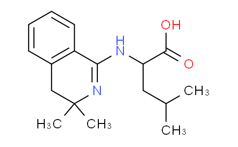 CAS No. 537049-20-0, 2-((3,3-Dimethyl-3,4-dihydroisoquinolin-1-yl)amino)-4-methylpentanoic acid