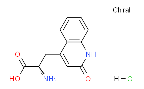 CAS No. 137433-08-0, (S)-2-Amino-3-(2-oxo-1,2-dihydroquinolin-4-yl)propionic acid HCl