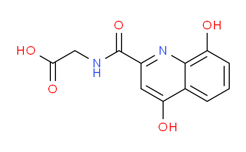 CAS No. 648896-17-7, 2-(4,8-Dihydroxyquinoline-2-carboxamido)acetic acid