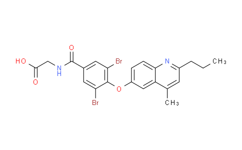 CAS No. 918946-65-3, 2-(3,5-Dibromo-4-((4-methyl-2-propylquinolin-6-yl)oxy)benzamido)acetic acid