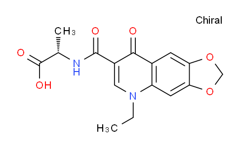 CAS No. 79721-05-4, (S)-2-(5-Ethyl-8-oxo-5,8-dihydro-[1,3]dioxolo[4,5-g]quinoline-7-carboxamido)propanoic acid