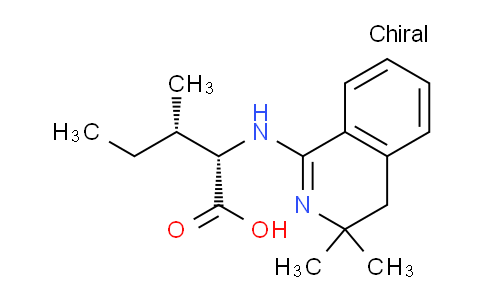 CAS No. 187884-92-0, (2S,3S)-2-((3,3-Dimethyl-3,4-dihydroisoquinolin-1-yl)amino)-3-methylpentanoic acid