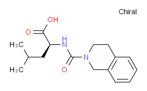 CAS No. 142380-14-1, (S)-4-Methyl-2-(1,2,3,4-tetrahydroisoquinoline-2-carboxamido)pentanoic acid