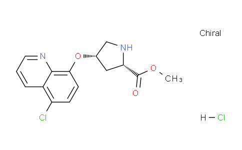 CAS No. 1354485-59-8, (2S,4S)-Methyl 4-((5-chloroquinolin-8-yl)oxy)pyrrolidine-2-carboxylate hydrochloride
