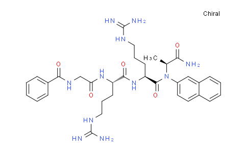 CAS No. 78496-79-4, N-Benzoylglycyl-L-arginyl-L-arginyl-N-2-naphthalenyl-L-alaninamide