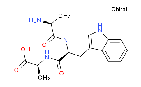 CAS No. 126310-63-2, (S)-2-((S)-2-((S)-2-Aminopropanamido)-3-(1H-indol-3-yl)propanamido)propanoic acid