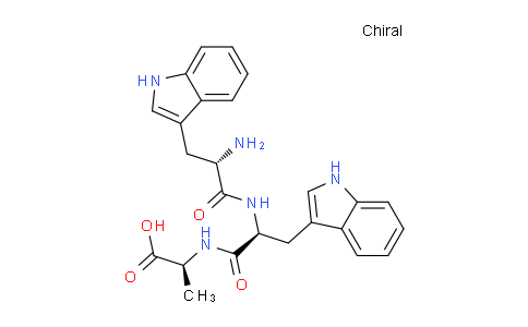 CAS No. 59005-78-6, (S)-2-((S)-2-((S)-2-Amino-3-(1H-indol-3-yl)propanamido)-3-(1H-indol-3-yl)propanamido)propanoic acid