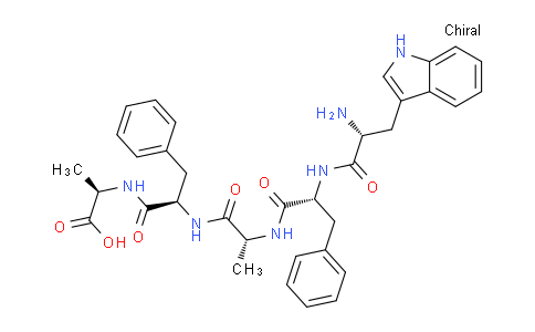 CAS No. 644997-27-3, (2R,5R,8R,11R,14R)-14-Amino-5,11-dibenzyl-15-(1H-indol-3-yl)-2,8-dimethyl-4,7,10,13-tetraoxo-3,6,9,12-tetraazapentadecan-1-oic acid