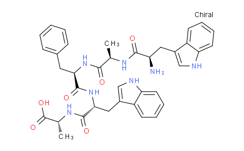 CAS No. 644997-25-1, (2R,5R,8R,11R,14R)-5-((1H-Indol-3-yl)methyl)-14-amino-8-benzyl-15-(1H-indol-3-yl)-2,11-dimethyl-4,7,10,13-tetraoxo-3,6,9,12-tetraazapentadecan-1-oic acid
