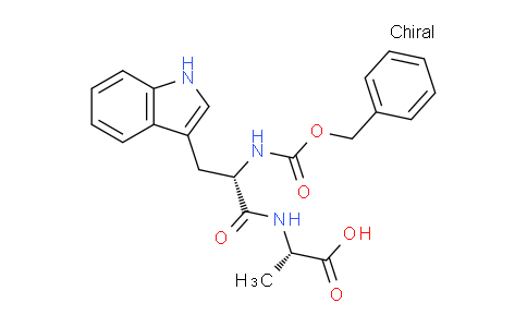 CAS No. 17388-71-5, (S)-2-((S)-2-(((Benzyloxy)carbonyl)amino)-3-(1H-indol-3-yl)propanamido)propanoic acid