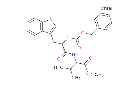 CAS No. 6366-94-5, (S)-Methyl 2-((S)-2-(((benzyloxy)carbonyl)amino)-3-(1H-indol-3-yl)propanamido)-3-methylbutanoate