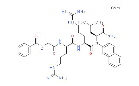 CAS No. 78496-77-2, N-Benzoylglycyl-L-arginyl-L-arginyl-N-2-naphthalenyl-L-leucinamide