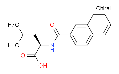 CAS No. 215301-33-0, (R)-2-(2-Naphthamido)-4-methylpentanoic acid