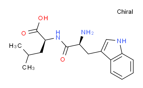 CAS No. 13123-35-8, (S)-2-((S)-2-Amino-3-(1H-indol-3-yl)propanamido)-4-methylpentanoic acid