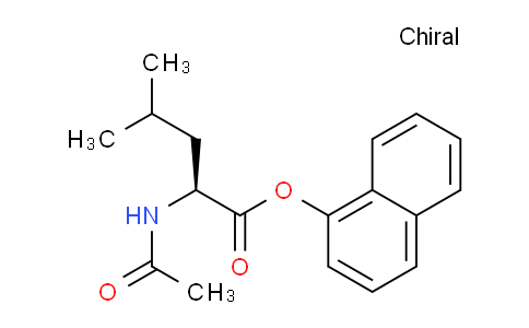 CAS No. 146445-75-2, (S)-Naphthalen-1-yl 2-acetamido-4-methylpentanoate