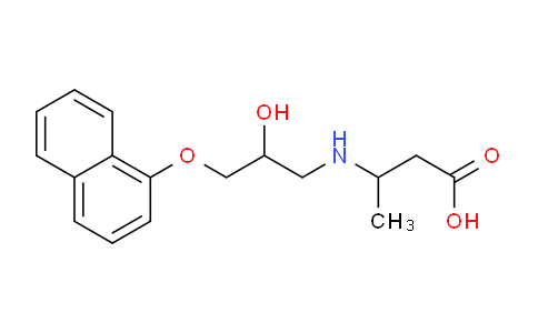 89499-07-0 | 3-((2-Hydroxy-3-(naphthalen-1-yloxy)propyl)amino)butanoic acid