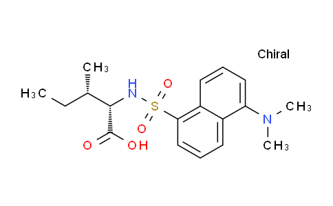 CAS No. 1100-21-6, (2S,3S)-2-(5-(Dimethylamino)naphthalene-1-sulfonamido)-3-methylpentanoic acid