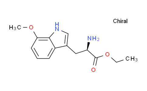 CAS No. 655240-16-7, (R)-Ethyl 2-amino-3-(7-methoxy-1H-indol-3-yl)propanoate