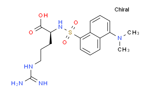 CAS No. 28217-22-3, (S)-2-(5-(Dimethylamino)naphthalene-1-sulfonamido)-5-guanidinopentanoic acid