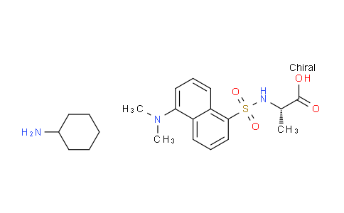 CAS No. 53332-27-7, Cyclohexanamine (S)-2-(5-(dimethylamino)naphthalene-1-sulfonamido)propanoate