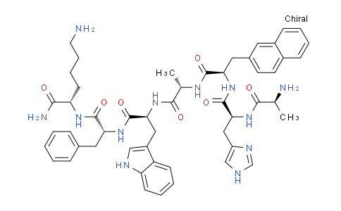 CAS No. 141925-59-9, L-Alanyl-L-histidyl-3-(2-naphthalenyl)-D-alanyl-L-alanyl-L-tryptophyl-D-phenylalanyl-L-lysinamide