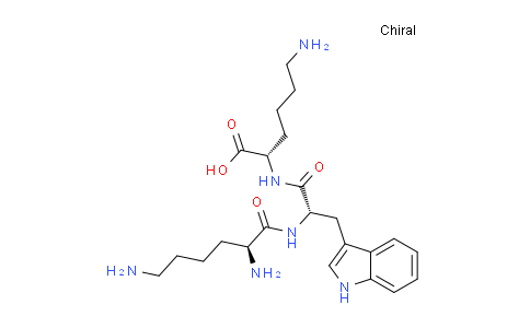 CAS No. 38579-27-0, (S)-6-Amino-2-((S)-2-((S)-2,6-diaminohexanamido)-3-(1H-indol-3-yl)propanamido)hexanoic acid