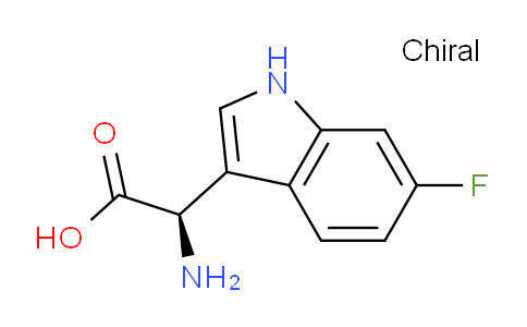 CAS No. 1335438-11-3, (R)-2-Amino-2-(6-fluoro-1H-indol-3-yl)acetic acid