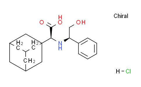 CAS No. 361441-96-5, (S)-2-(Adamantan-1-yl)-2-(((R)-2-hydroxy-1-phenylethyl)amino)acetic acid hydrochloride