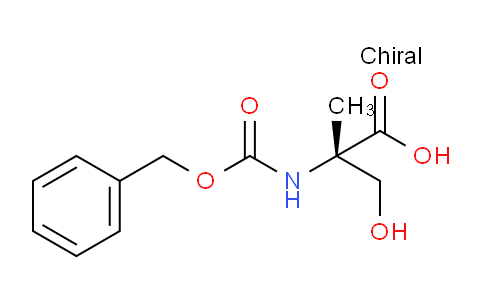 CAS No. 114396-70-2, (S)-2-(((Benzyloxy)carbonyl)amino)-3-hydroxy-2-methylpropanoic acid