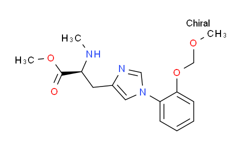 CAS No. 950758-75-5, methyl 2-(S)-(methylamino)-3-{1-[2-(methoxymethoxy)phenyl]-imidazol-4-yl}-propanoate