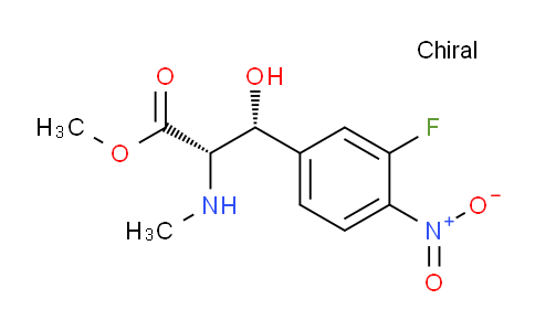 CAS No. 912341-89-0, methyl (2S,3R)-3-[(3-fluoro-4-nitro)phenyl]-3-hydroxy-2-(N-methylamino)propionate