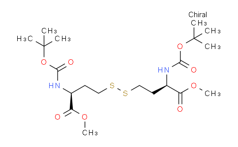 CAS No. 144373-70-6, N,N'-Bis[(tert-butyloxy)carbonyl]-L-homocystine dimethyl ester
