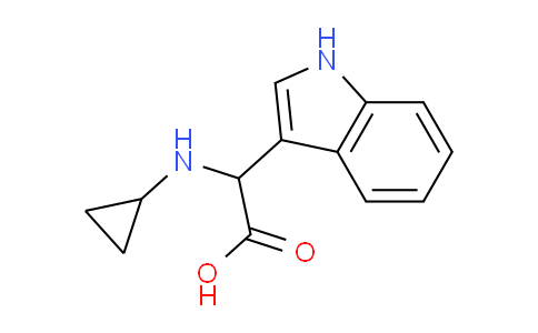 CAS No. 1214684-07-7, 2-(Cyclopropylamino)-2-(1H-indol-3-yl)acetic acid