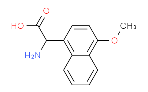 CAS No. 1100358-37-9, 2-Amino-2-(4-methoxynaphthalen-1-yl)acetic acid