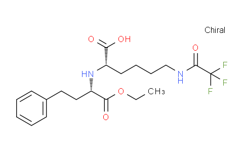 116169-90-5 | (S)-2-(((S)-1-Ethoxy-1-oxo-4-phenylbutan-2-yl)amino)-6-(2,2,2-trifluoroacetamido)hexanoic acid