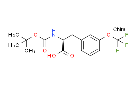 CAS No. 1212864-57-7, (S)-2-((tert-Butoxycarbonyl)amino)-3-(3-(trifluoromethoxy)phenyl)propanoic acid