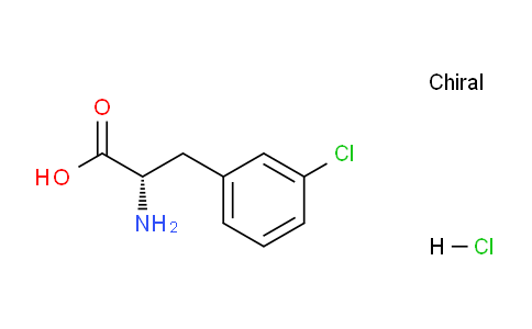 CAS No. 123053-22-5, (S)-2-Amino-3-(3-chlorophenyl)propanoic acid hydrochloride