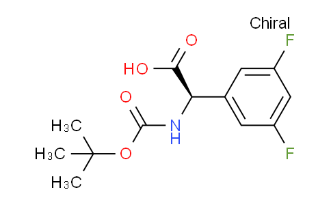 CAS No. 1241677-76-8, (R)-2-((tert-Butoxycarbonyl)amino)-2-(3,5-difluorophenyl)acetic acid