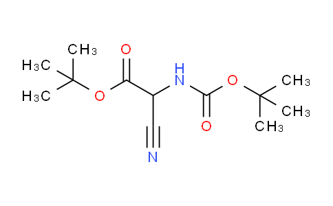 CAS No. 130892-40-9, tert-Butyl 2-((tert-butoxycarbonyl)amino)-2-cyanoacetate