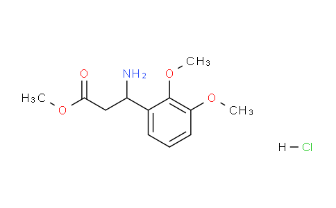 CAS No. 1369494-59-6, Methyl 3-amino-3-(2,3-dimethoxyphenyl)propanoate hydrochloride