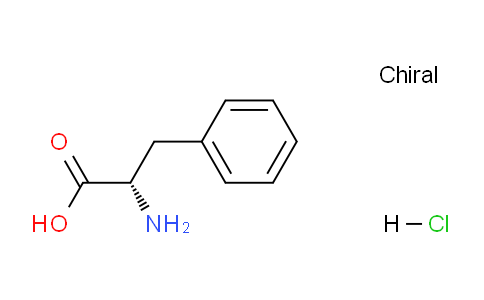 CAS No. 17585-69-2, (S)-2-Amino-3-phenylpropanoic acid hydrochloride