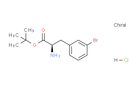 CAS No. 1956436-14-8, (R)-tert-Butyl 2-amino-3-(3-bromophenyl)propanoate hydrochloride