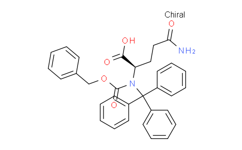 CAS No. 200625-96-3, (R)-5-Amino-2-(((benzyloxy)carbonyl)(trityl)amino)-5-oxopentanoic acid