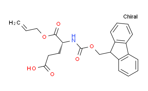 CAS No. 204251-86-5, (R)-4-((((9H-Fluoren-9-yl)methoxy)carbonyl)amino)-5-(allyloxy)-5-oxopentanoic acid